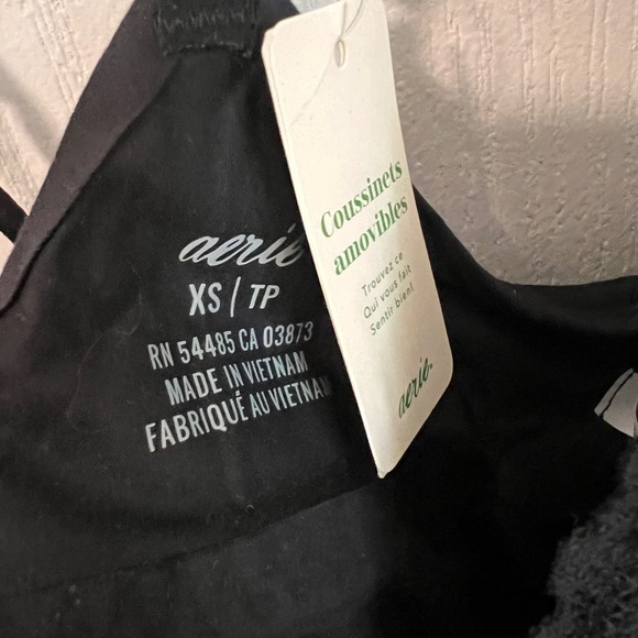 Aerie Black Lace Trim Bralette Removable‎ Pads Wireless Comfort Size XS NWT - Picture 5 of 5